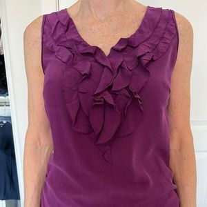 Halogen Ruffle Silk Blouse
